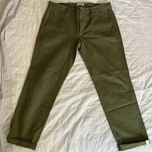 Epaulet Army Green Chinos